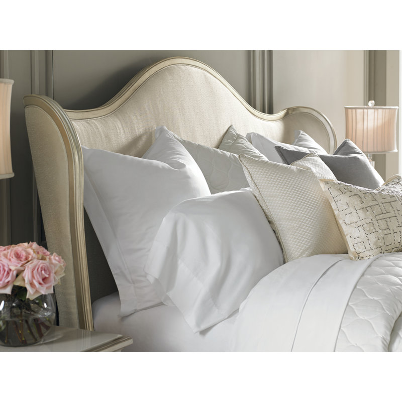 Caracole Classic Upholstered Wingback Bed, King