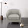 Applewold Upholstered Swivel Barrel Chair with Solid Wood Base