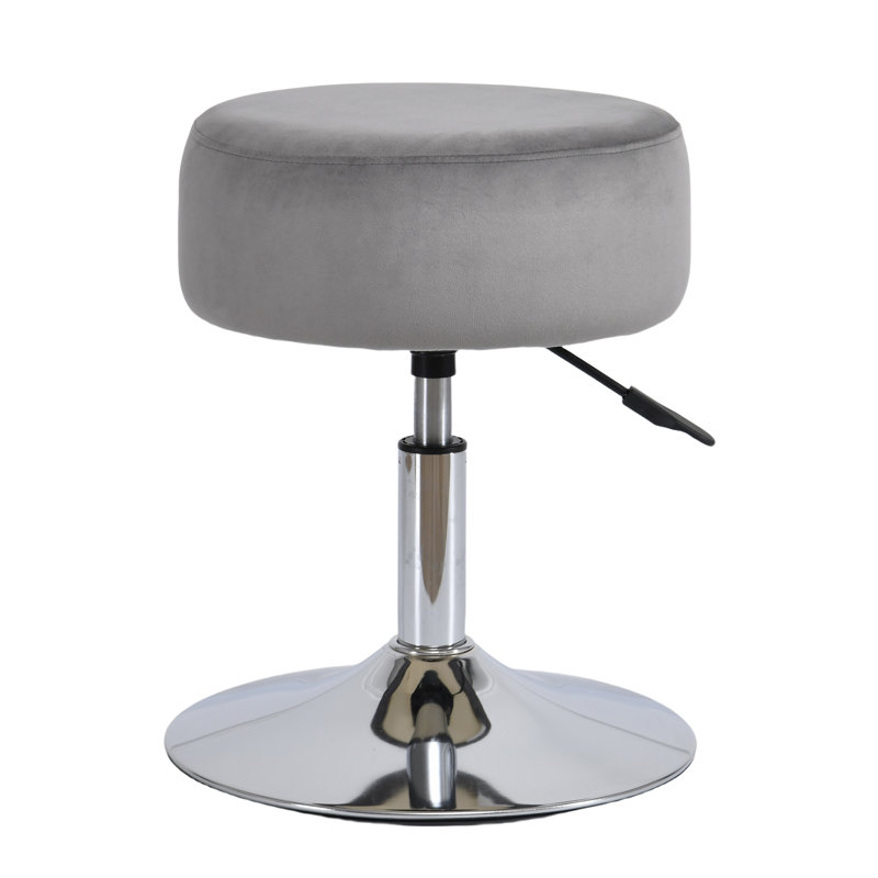 Crofford Iron Accent Stool, Grey