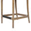 Tabouret de comptoir tapissier en bois 27 po Leon
