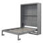 Lit escamotable double pleine grandeur avec tablettes-744580379