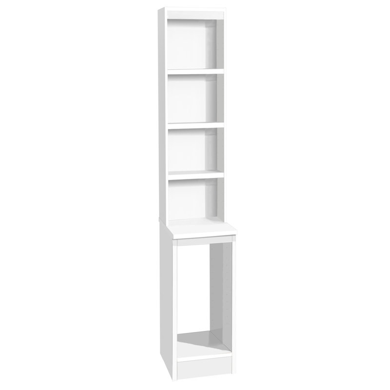 Farrington Gurney 182.8cm H x 30cm W Laptop/Tablet Storage Cart, White