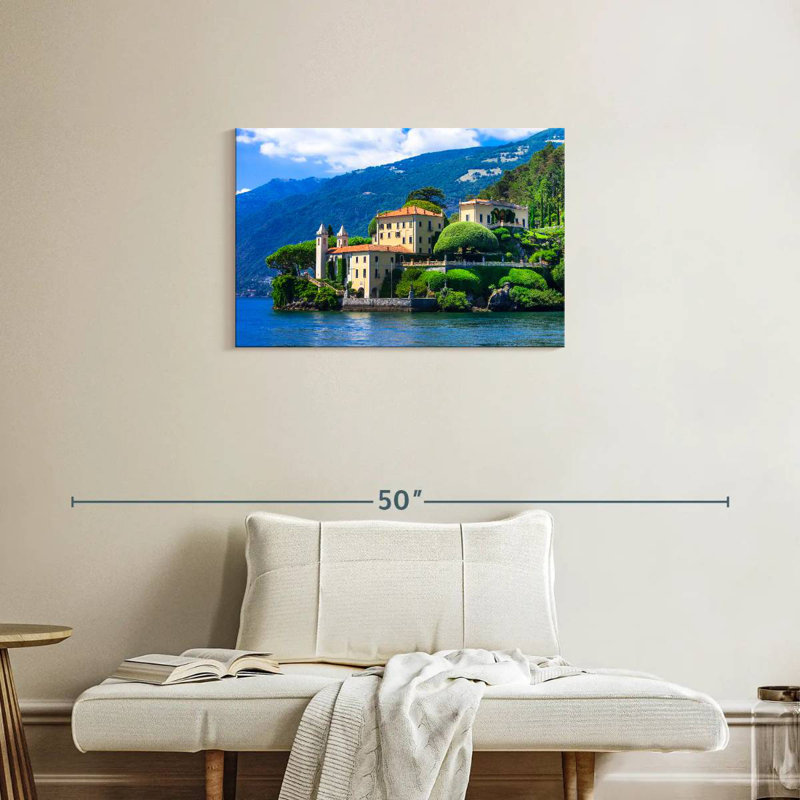 Ravi Lake Como View, 20" H x 30" W