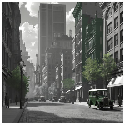 Vintage City Street Wall Tapestry - Architecture Wall Decor