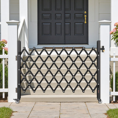 Barrière à ciseaux pliante simple verrouillable