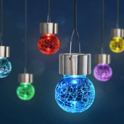 Stidams Outdoor 6 - Bulb 1'' Solar Powered LED String Light