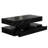 47-Inch Large High-Glossy LED Coffee Table, Modern Coffee Table With 2 Sliding Drawers, Wireless Charging & Speaker, Marble Coffee Table For Living Room-628119942
