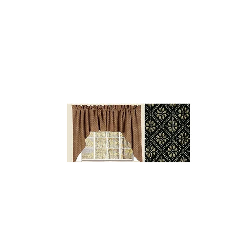 Cantonnière 72 "en jacquard Kingston