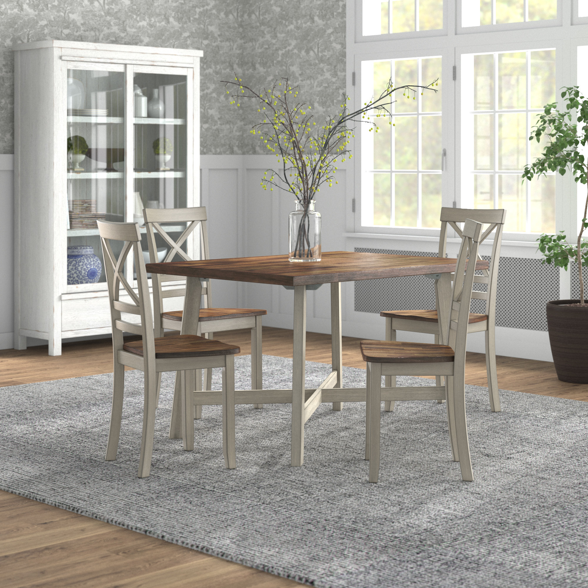 Laurel Foundry Modern Farmhouse® Winsett 4 - Person Dining Set 