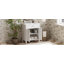 meuble-lavabo avec lavabo en céramique, porte à fermeture douce et tablettes réglables-106461866-106461865