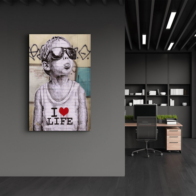 Elegant Tempered Glass Wall Art Painting, 18.1 x 28.3 inches | 100% Tempered Glass, Thickness: 0.16 inches | UV Printed for Vibrant Colors & Durability | Perfect for Home Decor & Modern Aesthetics