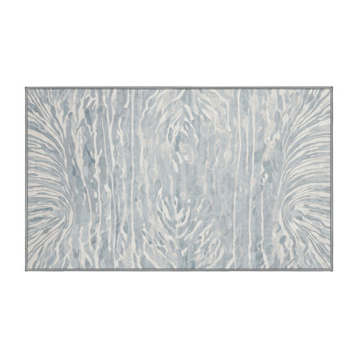 Tapis gris lavable à la machine
