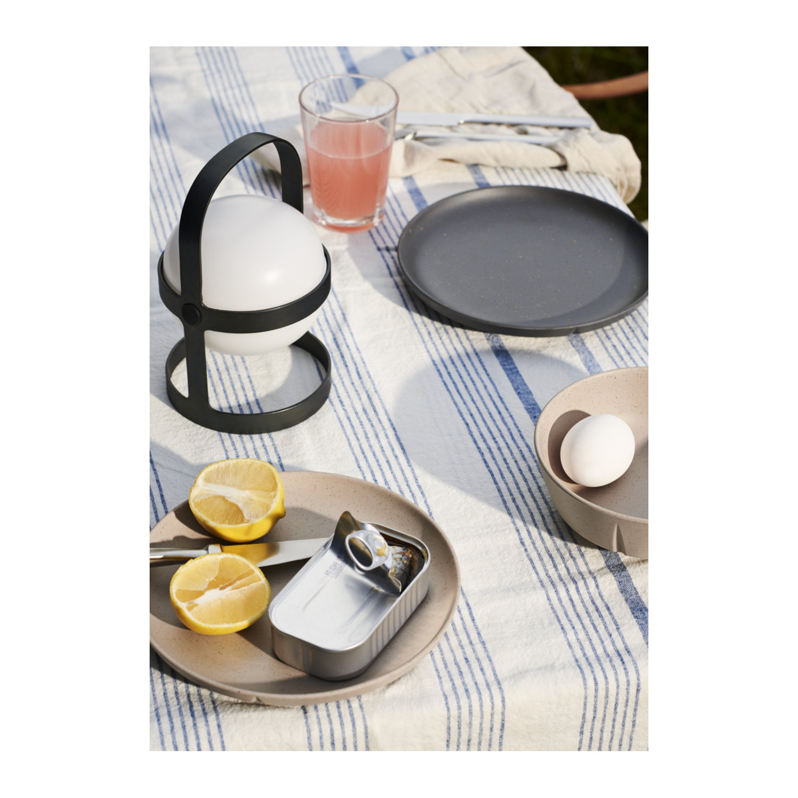 Soft Spot Solar Lamp, 7.28" H x 4.53" W x 4.53" D