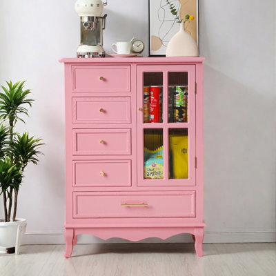 Nordic style modern simple accent cabinet.