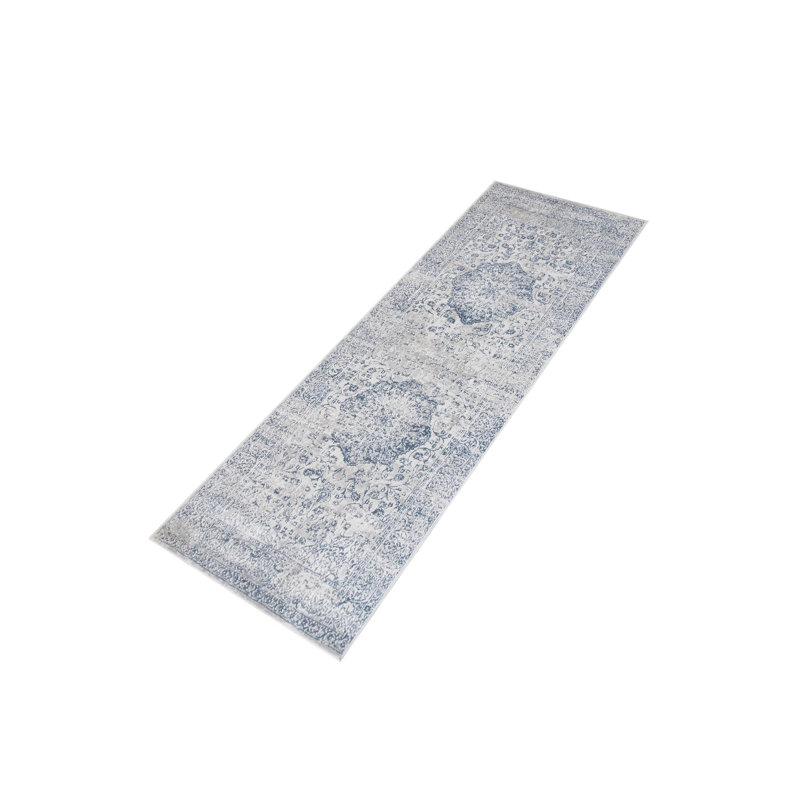 Tapis oriental gris clair Riverdale, Tapis de couloir 2 pi 7 po x 9 pi 10 po