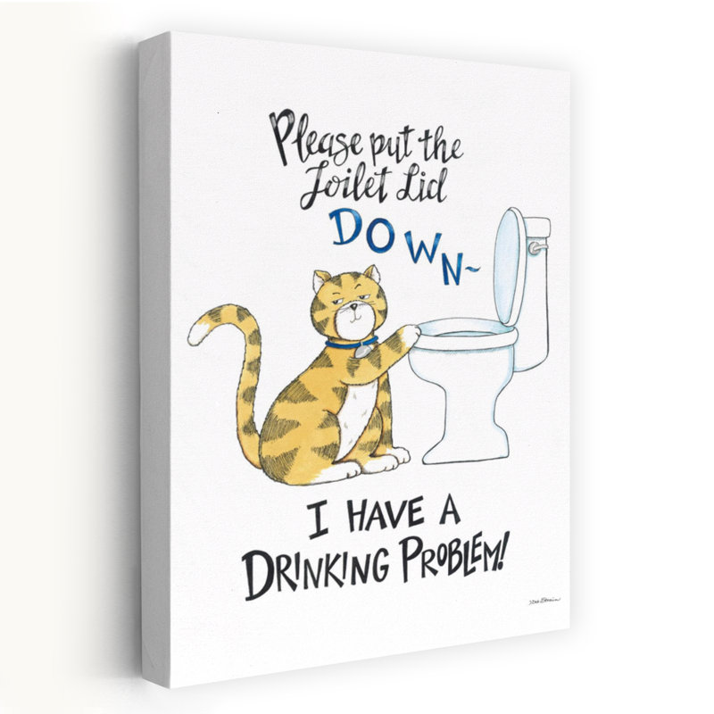 Art contemporain pour chat «I Have A Dr potable», H 24 po x l 16 po