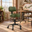 Chaise de dessin ergonomique avec dossier, tabouret de bureau pivotant à roulettes avec repose-pieds réglable - Vert/1 pièce-273369683-274005017