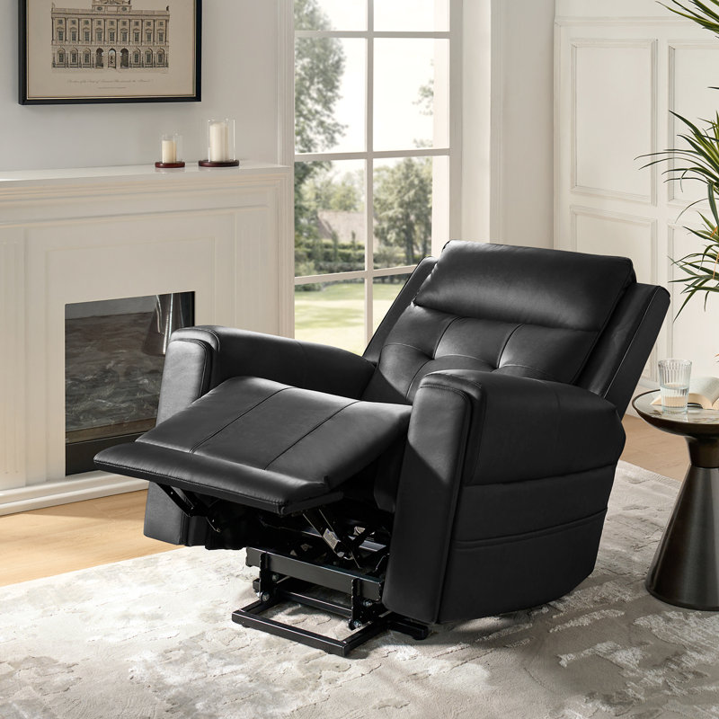 Fauteuil inclinable électrique avec fonction de massage et de chauffage Joseph, Noir