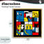 Cadre flottant abstrait Color Block Dogs, design par Tobe Fonseca-479257861-479257866