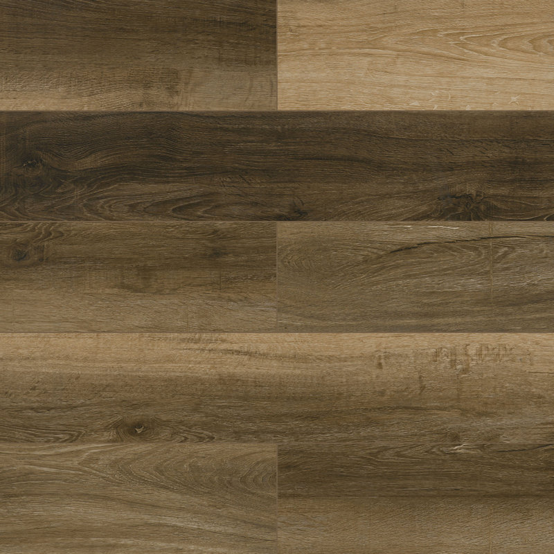 7.17 in. x 48 in. 6mm 22 Mil Thickened Wear Layer Waterproof Rigid Core SPC Luxury Vinyl Plank, Yellowtail Leaf