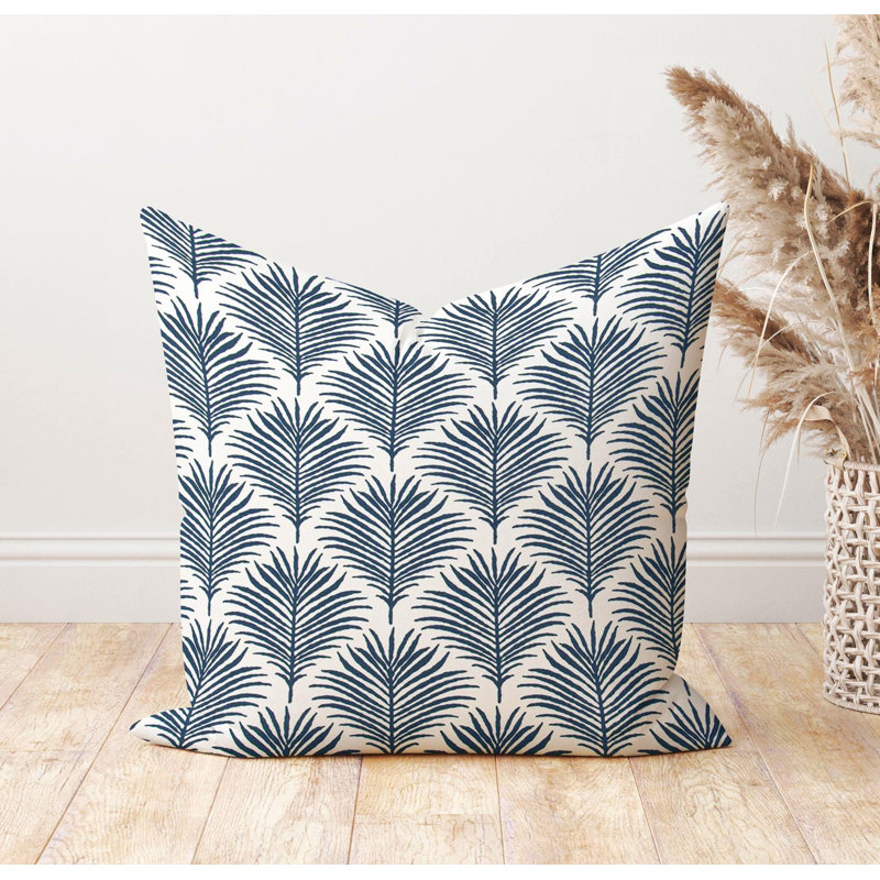 Housse de coussin d'extérieur bleu marine, Carré 15 po