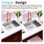 Évier de cuisine encastré encastrable 27 po x 18 po en acier inoxydable encastrable ADA-119705926