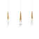 Solitude 3 Light Crystal LED Multi-Light Pendant