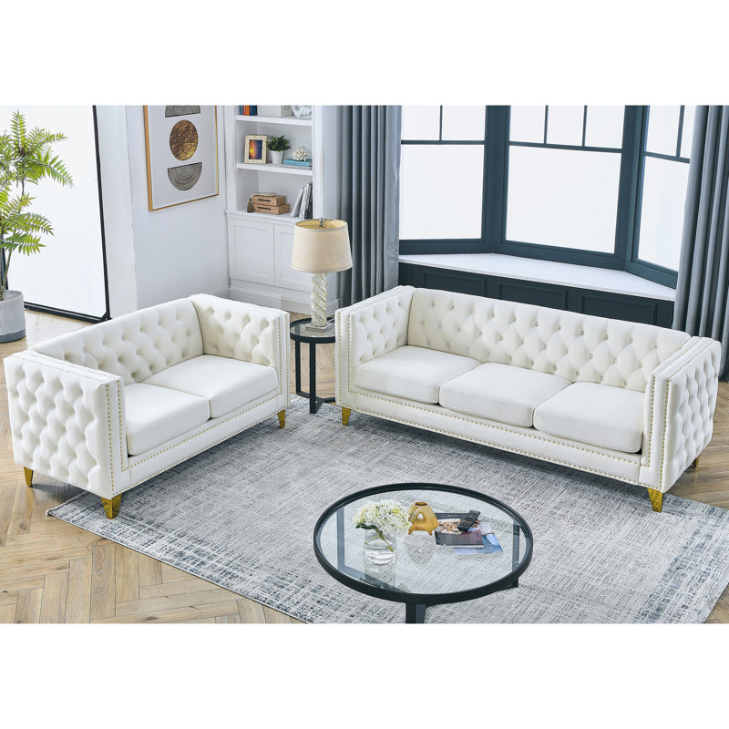 Velours beige 3 et 2 places avec expédition rapide 3 + 2
