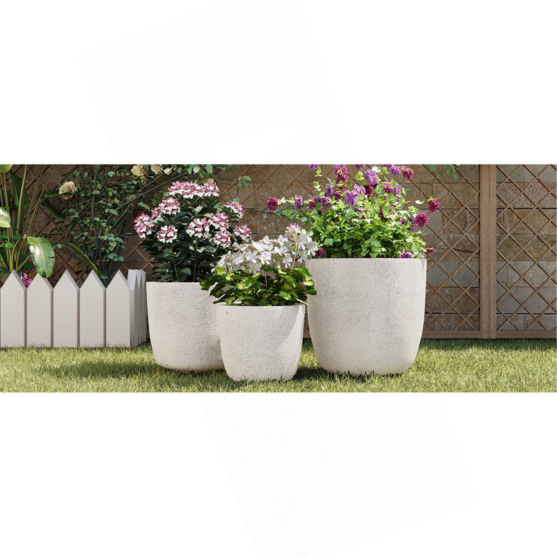 Ensemble de pots de fleurs U_Style, White