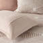 Édredon Blush très grand / très grand - coton avec bourre, classique et pour, revers uni, touche décorative