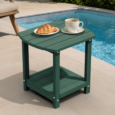 Table de bout d'extérieur en PEHD Adirondack