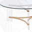 Table basse à finition dorée