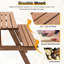 Table de pique-nique pour 8 personnes, en bois brun avec 2 sièges et bancs intégrés, capacité en bois de 2220Lb