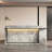 94.5'' W L-Shaped Reception Desk With LED Lights