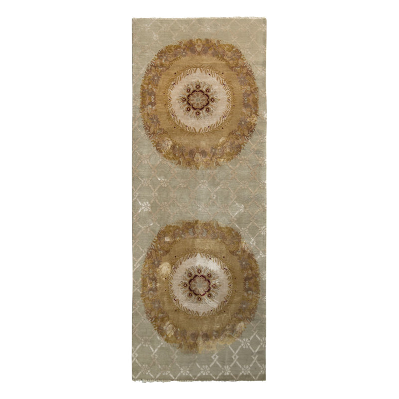 One-of-a-Kind 4'6" X 11'6" Hand Knotted Area Rug