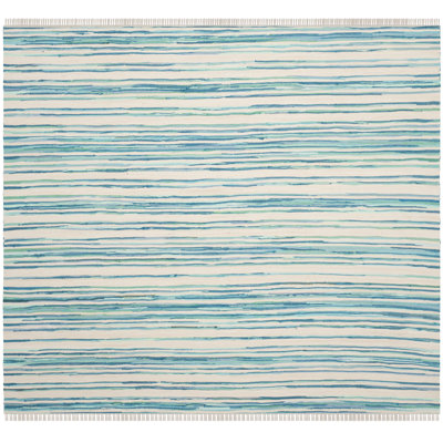 Margene Rug Hand Woven Cotton Striped Rug