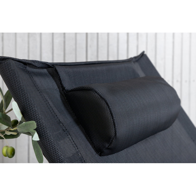 Navona Folding Zero Gravity Chair, Black