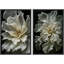 Fleurs, ensemble de 2 reproductions d'art sur toile encadrées-118759455-118759456