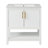 30-Inch White Bathroom Vanity With Ceramic Sink And Versatile Storage, Bathroom Vanity