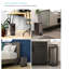 Home Zone Living 12 Gallon and 3 Gallon Slim Stainless Steel Trash Can Combo Set with Step Pedals and Soft-Close Lids-71070557