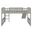 Lit mezzanine simple avec glissoire et échelle-2003330389
