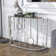 Chequetta 42.13'' Glass Top Console Table