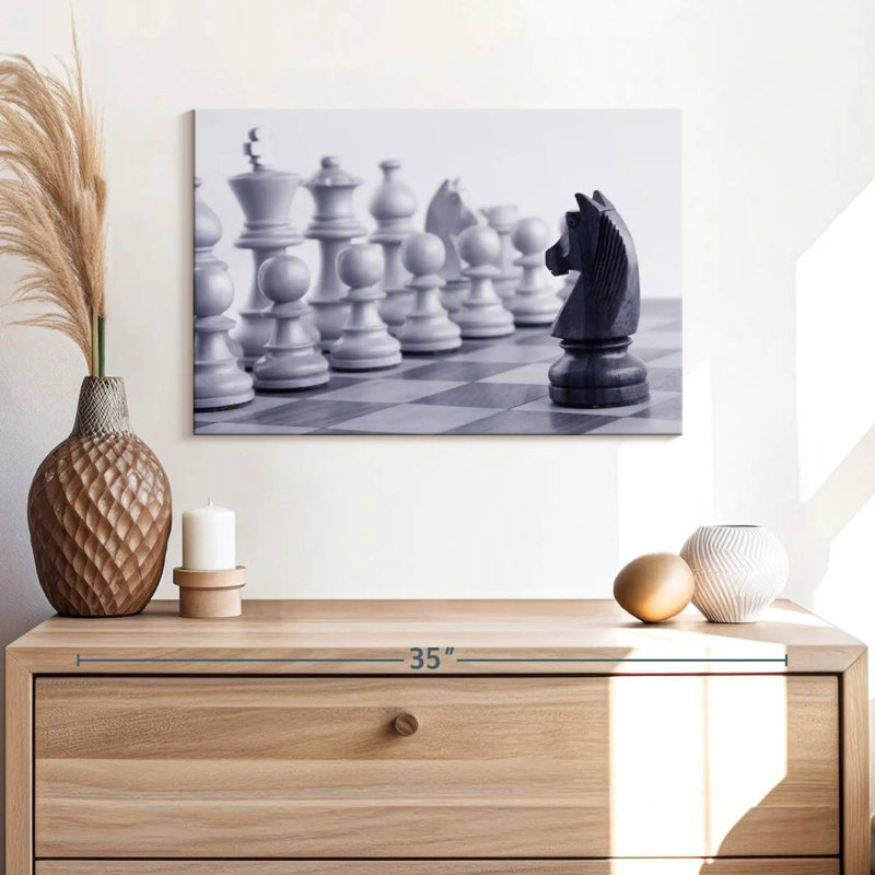 Senne Chess Game Knight, 20" H x 30" W
