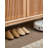 43.31" Solid Wood Shoe Cabinet with Ventilated Slatted Doors-1693010311