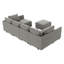 Canapé modulaire en forme de U avec méridienne réversible Nikitas-74939285