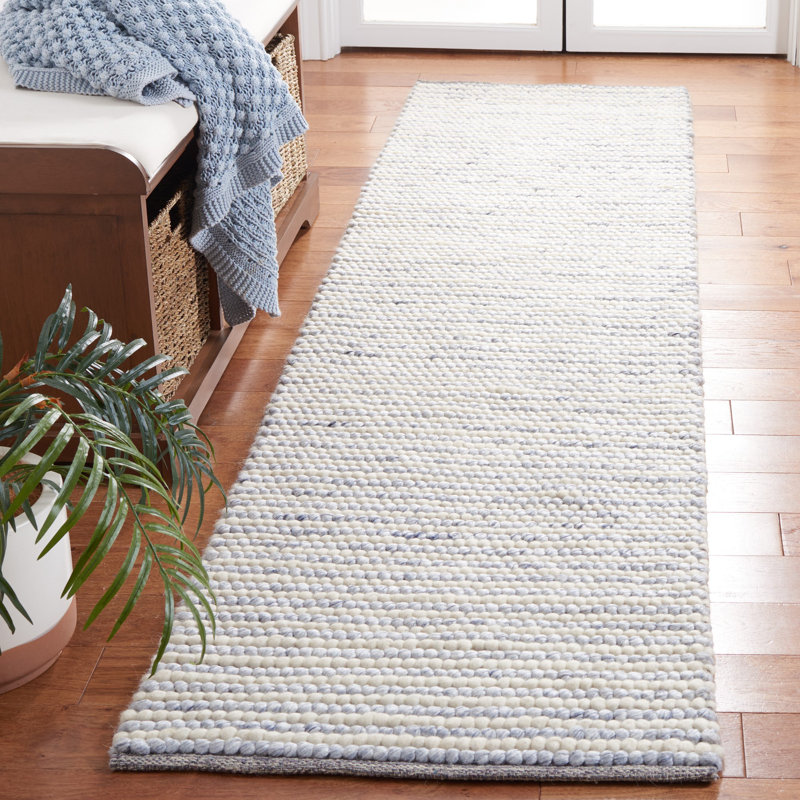 Msr Natura 9650 Martha Stewart Hand Woven Wool And Cotton Rug, Runner 2'3" X 9'