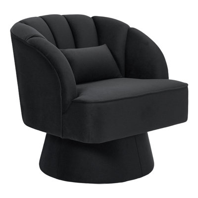 Upholstered Swivel Accent Chair