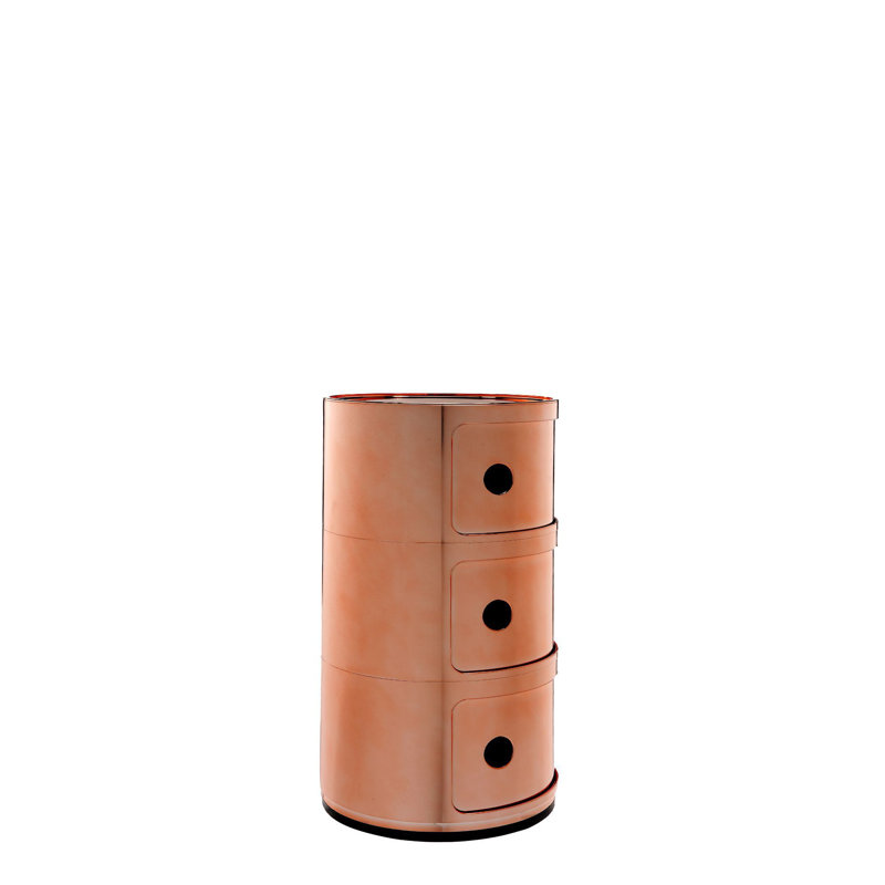 Componibili Storage Drawer, Copper, 3 Hi