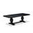 5-piece kitchen set consists of a table and 4 Light Beige Linen Fabric dining chairs & black legs with Button Tufted Back - Sand Blasting Black finish.-2120091337