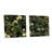 Victorian Garden Scenes Victorian Pattern - Abstract Botanicals Acrylic Wall Art Glass Set Of 2-103921508